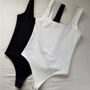 Abercrombie & Fitch Black and White Bodysuit Duo